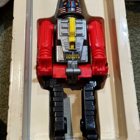 GoBots Rogun Transforming Cap Pistol CIB Vintage Tonka Arco Toy 1984 In 10” Box! - Picture 5 of 6